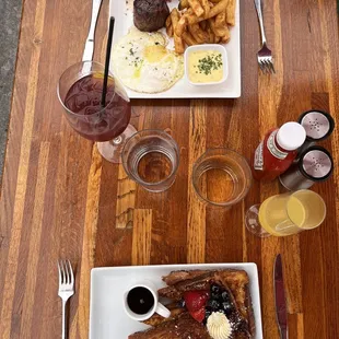 French Toast &amp; Steak&amp;Eggs