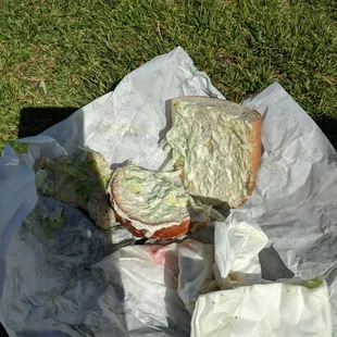 Couldn&apos;t even enjoy it all bread I was really hoping for a good sandwich what a waste if time and money