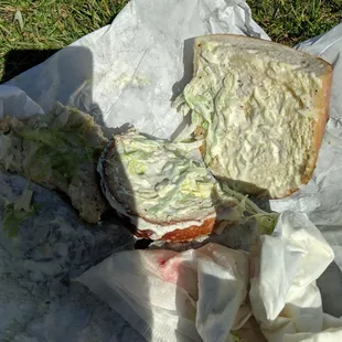 All bread I had to eat bottom half jus to put something in my hungry tummy