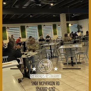 people sitting at tables