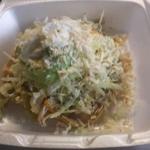 Chicken tostada