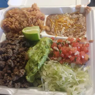 Carne asada plate