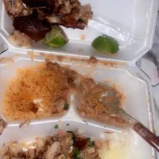 The carnitas plate.  Nothing but fat