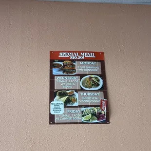 Special Menu (November 2024)