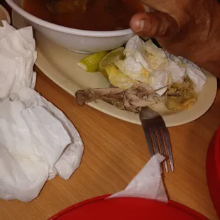 a person eating a meal