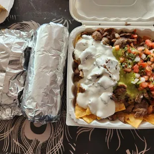 Mushroom Quesadilla ; Chicken Super Burrito ; Super Nachos