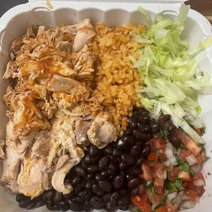 Chicken dinner plate