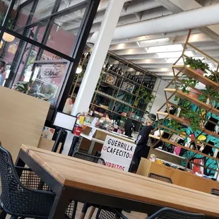 Inside waiting to grub