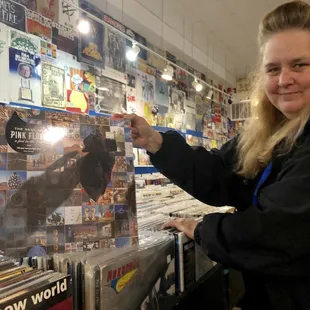 Beth and I always check the Pink Floyd section when we visit Guestroom Records in Norman.