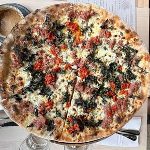 Italian sausage pizza