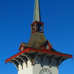 a tower with a clock on it