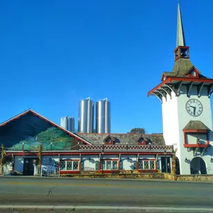 a building with a clock tower