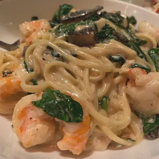 Pasta Mimo with Grilled shrimp