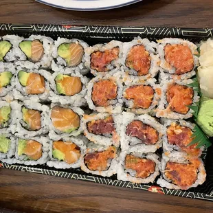 Salmon Avocado Roll  Spicy Spicy Crunchy Tuna Roll  Spicy Crunchy Salmon Roll