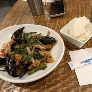 Thai Basil with seafood