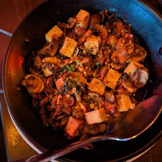 Truffle Mushroom and Tofu Sisig