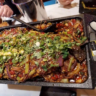 Pickled Peppers Grilled Fish