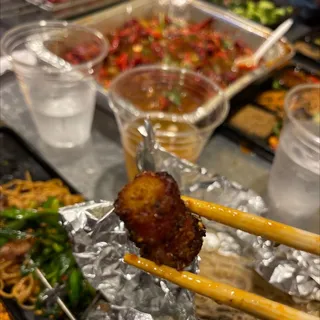 Enokitake in Bacon Wrap