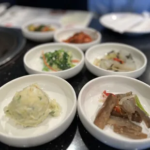a variety of dishes