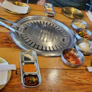 What the table looks like before ordering