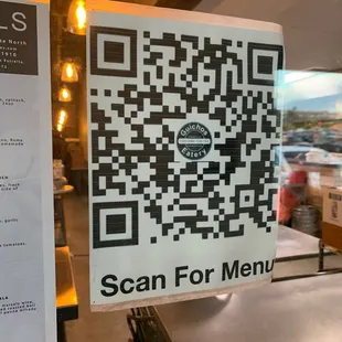 scan for menu