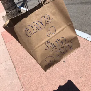 The bags are always a cute touch