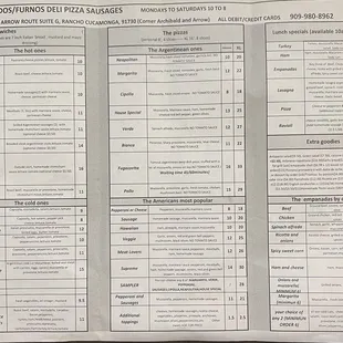 Menu August 2023