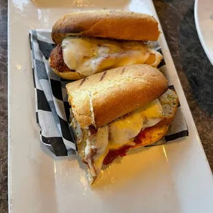 Fettuccine Alfredo Meatball Sub Deluxe Pizza