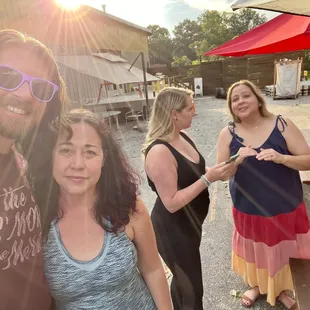 Meeting up with friends