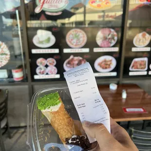 $10 single cannoli