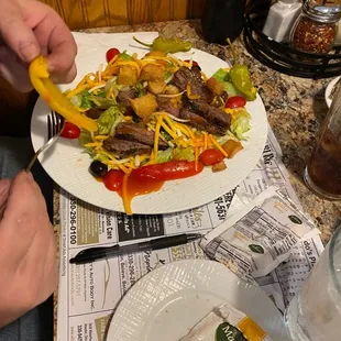 Steak Salad, yummy!