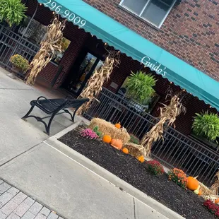 outside