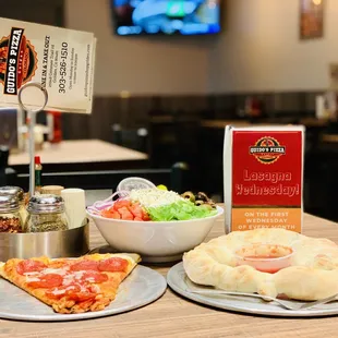 Made from scratch pizza, fresh ingredient salads and the biggest calzones you&apos;ve ever seen.