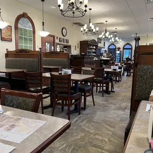 View from the back of the restaurant.