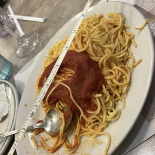 Side pasta that comes with a meal!