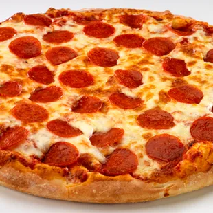 a pepperoni pizza