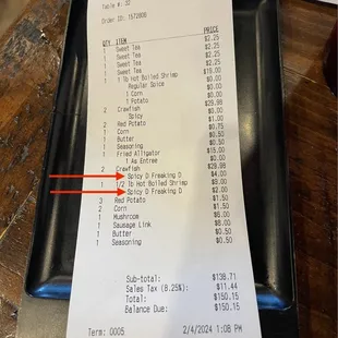 Charging extra for spice. The menu doesn't say anything about this.