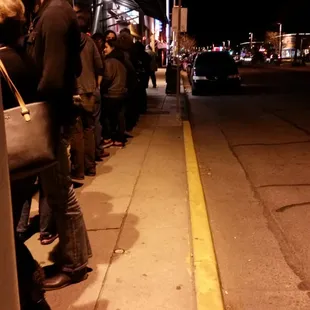 Big line.... Brrrrr... baby...it's cold outside!