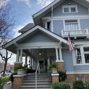 the front of the restaurant