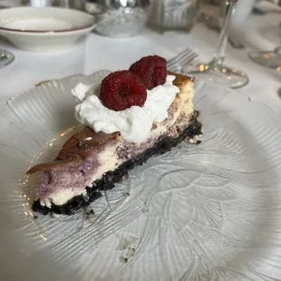 White chocolate Raspberry cheesecake