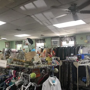Inside thrift shop