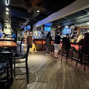 people sitting at the bar