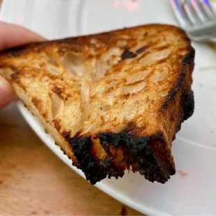 Toasted bread (cost extra - and came burnt)