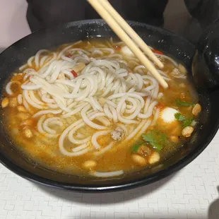 Hot &amp; Sour rice noodles