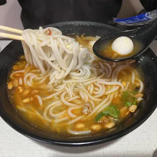 Hot &amp; sour rice noodles