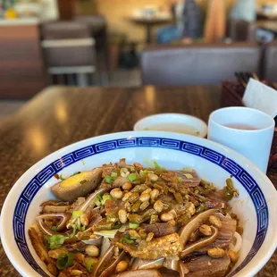 C4. GRN with Marinated Beef Tripe and Golden Crispy Pork...