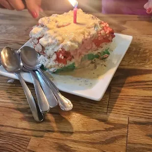 Dessert brought in late