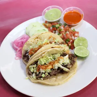 Carne asada tacos