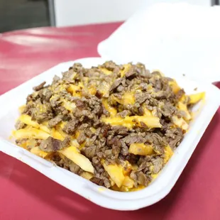 Carne asada fríes