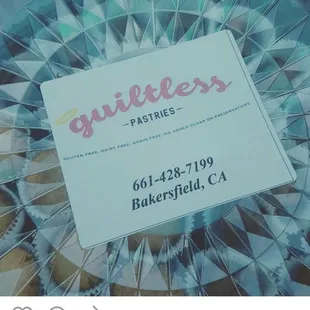 a photo of a business card